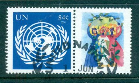 UN-New-York-2004-Un-Emblen-label-CTO-lot65889