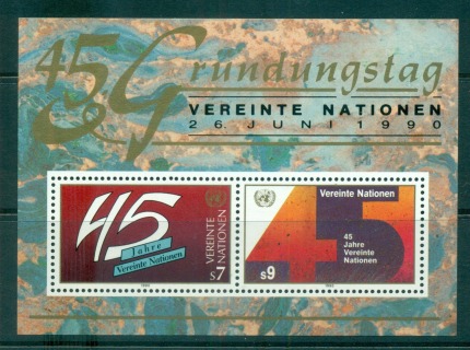 UN-Vienna-1990-UN-45th-Anniversary-MS-MUH-lot57525