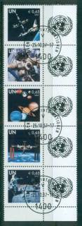 UN-Vienna-2007-Space-Str-5-labels-CTO-lot66079