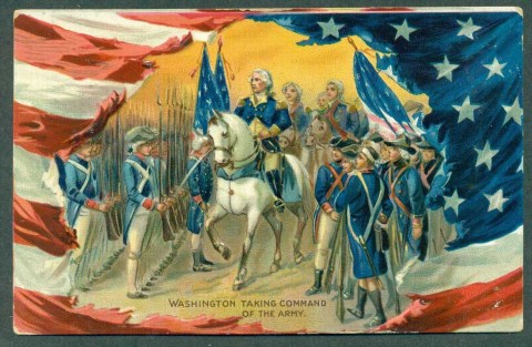 USA-1909-Washington-Taking-Command-of-the-Arny