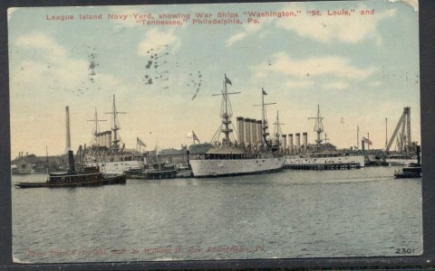 USA-1911-Lon-Is-Navy-Yard-to-Mass-jpg-PPC-Used-Lot20529.jpg