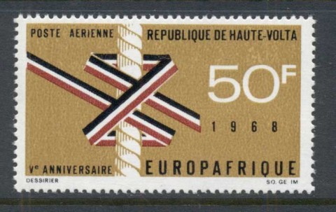 Upper-Volta-1968-Europ-Afrique-MUH