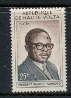 Upper-Volta-1960-President-Maurice-Yameogo-MLH