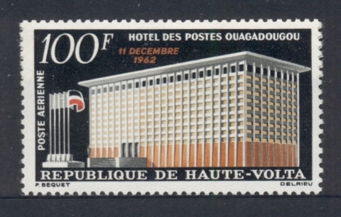 Upper-Volta-1962-Post-Office-Ouagadougou-MLH