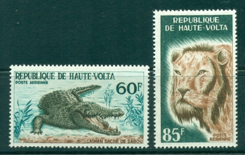 Upper-Volta-1965-Crocodile-Lion-Air-mail-MUH-lot38403