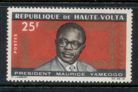 Upper-Volta-1965-President-Maurice-Yameogo-MLH