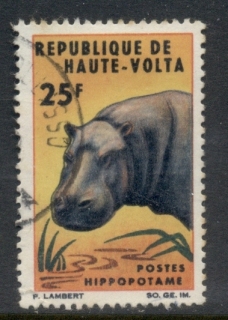 Upper-Volta-1966-Wildlife-25f-FU