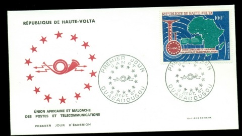 Upper-Volta-1967-African-Postal-Union-FDC