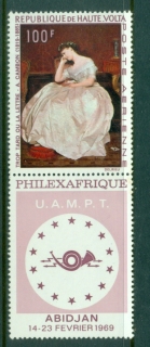 Upper-Volta-1968-Philexafrique-Painting-label-MUH