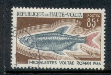 Upper-Volta-1969-Fish-85f-CTO