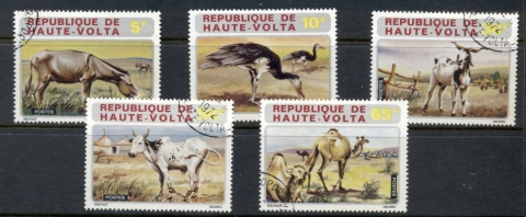 Upper-Volta-1972-Domestic-Animals-CTO