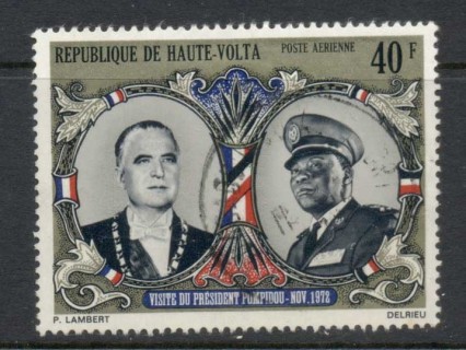 Upper-Volta-1972-President-Pompidou-Lamizana-FU