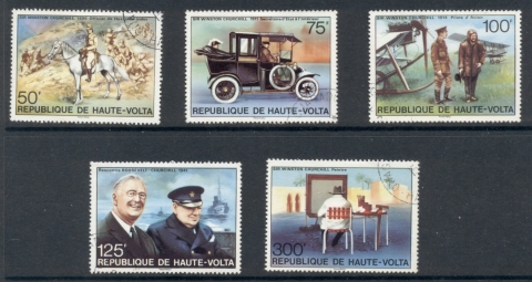 Upper-Volta-1975-Winston-Churchill-Birth-Centenary-CTO