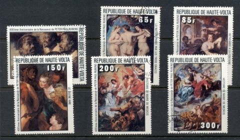 Upper-Volta-1977-Rubens-Paintings-CTO