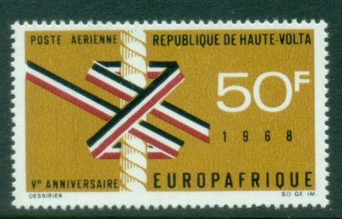 Upper-Volta-1968-Europ-Afrique-MUH