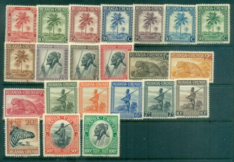 Ruanda-Urundi-1942-43-Pictorials-MLH-MUH