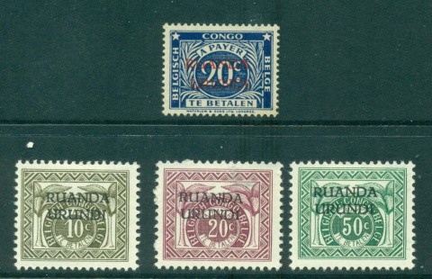 Ruanda-Urundi-194359-Asst-Postage-Dues-4-Lot30863