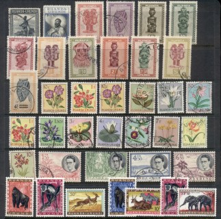 Ruanda-Urundi-1950s-on-Assorted-oddments-Mint-Used