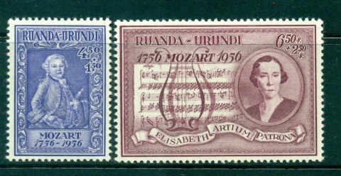 Ruanda-Urundi-1956-Mozart-MLH-Lot30861