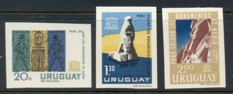 Uruguay-1964-UNESCO-Campaign-to-save-the-Nubial-Monuments-IMPERF-MUH