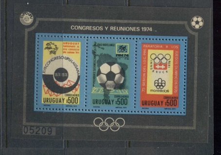 Uruguay-1974-Soccer-Olympics-UPU-MS-MUH