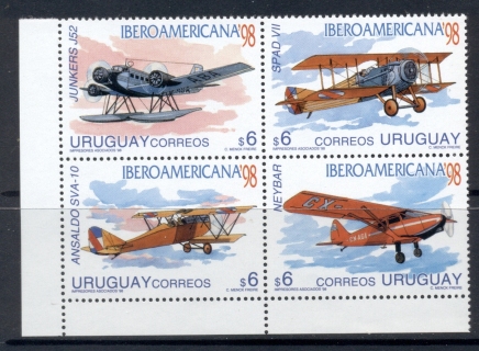 Uruguay-1998-Airplanes-MUH