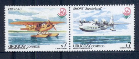 Uruguay-1999-Sea-Planes-pr-MUH