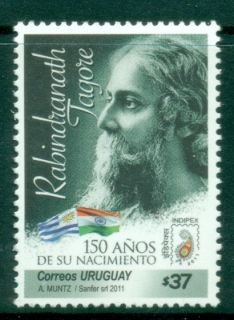 Uruguay-2011-The-150th-Anniversary-of-the-Birth-of-Rabindranath-Tagore-1861-1941-MUH