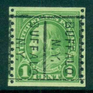 USA-1923-29-Sc597-1c-Franklin-Coil-Perf-10-vert-RotaryPrecancel