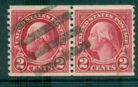 USA-1923-29-Sc599-2c-Washington-Coil-Perf-10-vert-Rotarypr-FU-lot68088