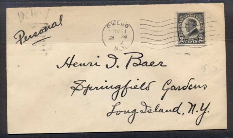 USA-1924-Harding-Imperf-cover-to-NY