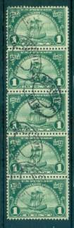 USA-1924-Sc614-Hugenot-Walloon-Tercentenary-1c-Str-5-FU-lot67337