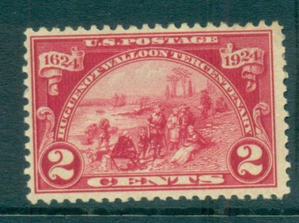 USA-1924-Sc615-Hugenot-Walloon-Tercentenary-2c-FU-lot67342