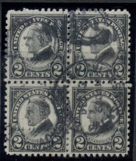 USA-1926-Sc612-Harding-Memorial-Rotary-Blk4-FU