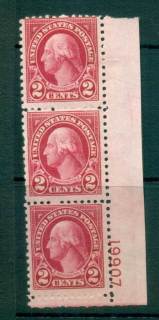 USA-1926-Sc634-2c-George-Washington-PN19907-Str-3-MLH-lot55975