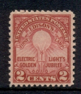 USA-1929-Sc654-Edison-Electric-Light-Jubilee-Perf-11-MLH