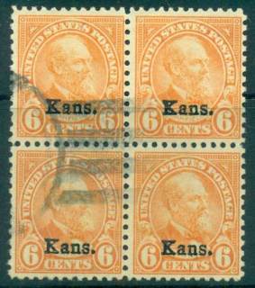 USA-1929-Sc664-6c-Garfield-Kans-Ot-jpg-Blk-4-FU-lot68124.jpg