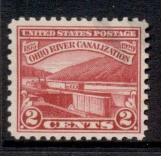 USA-1929-Sc681-Ohio-River-Canalization-FU