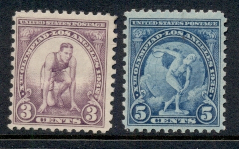 USA-1932-Sc718-9-Summer-Olympics-MLH