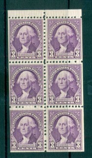 USA-1932-Sc720a-3c-Washington-Booklet-pane-MUH-lot72255