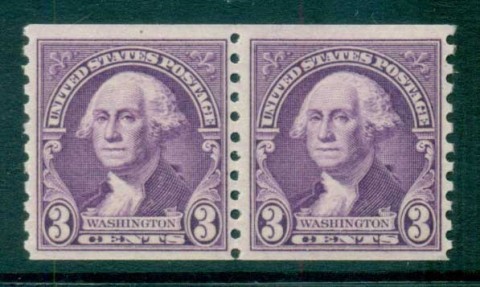 USA-1932-Sc721-3c-Washington-Coil-Perf-10-Vert-pr-MUH-lot72257