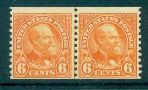 USA-1932-Sc723-6c-Garfield-Coil-Perf-10-vert-Rotary-line-pr-MUH-lot68131