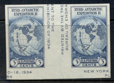 USA-1934-Sc735-Byrd-Antarctic-Expedition-pr-MNG