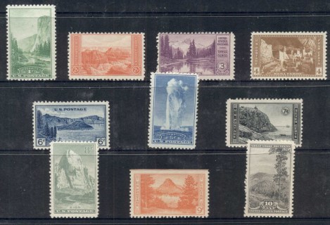 USA-1934-Sc740-49-National-Parks-MUH