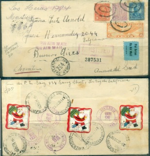 USA-1935-6c-Airmail-Winged-Globe-mixed-franking-Registered-Airmail-to-Argentina-cover