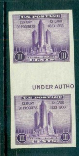 USA-1935-Sc767a-3c-Federal-Building-IMPERF-gutter-pr-MNG-lot72283