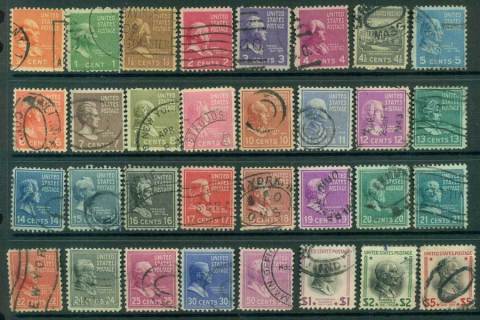 USA-1938-54-Sc803-34-Prexie-Set-32-FU-lot23259