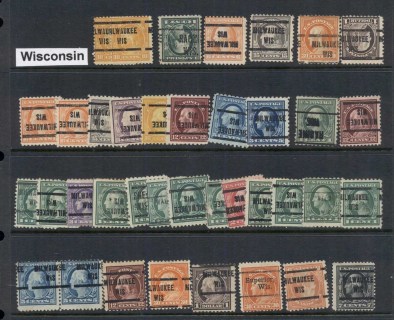 USA-1908-1919-Washington-Franklin-Precancels-TC-Assortment-2