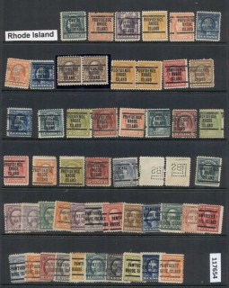 USA-1908-1919-Washington-Franklin-Precancels-TC-Assortment-5