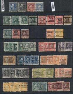 USA-1908-1919-Washington-Franklin-Precancels-TC-Assortment_12